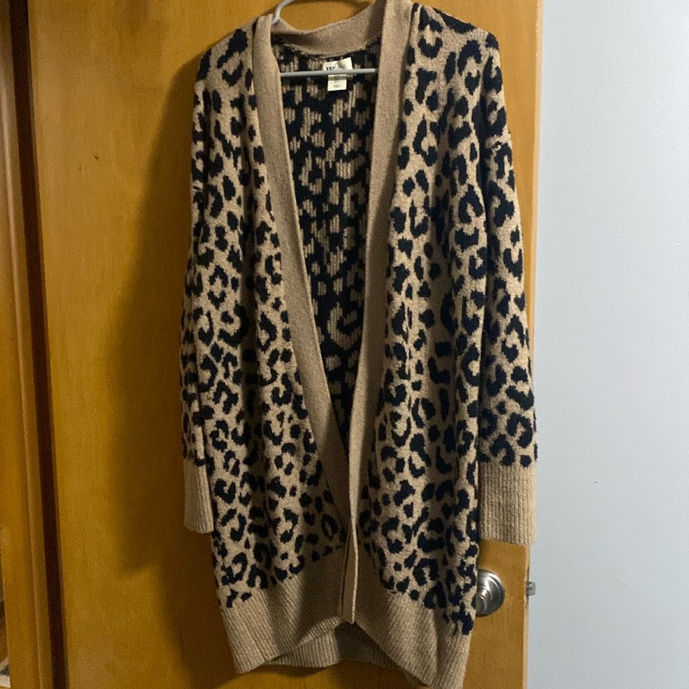 Leopard long sweater